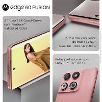 Smartphone Motorola Edge 60 Fusion 5G Tela 6,7” 256GB Câmera Sony 50MP Pantone Mocha Mouse - 6
