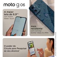 Smartphone Motorola Moto g06 4G Tela 6,9” 256GB Câmera 50MP Bege - 7