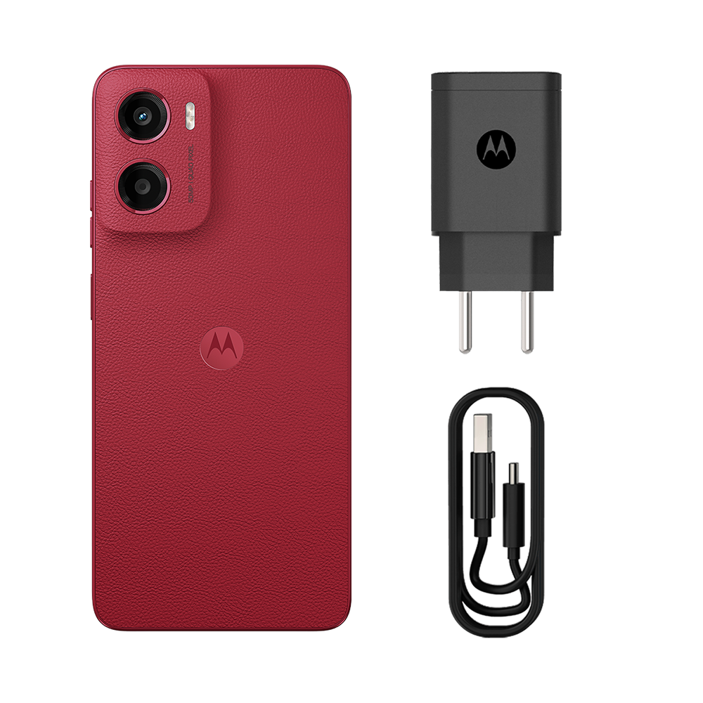 Smartphone Motorola Moto G05 4G Tela 6,7” HD+ 256GB Câmera 50MP Vermelho - 6