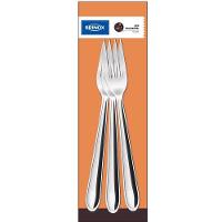 Conjunto de Garfos de Mesa Brinox Lyon 3 Peças Cabo Arredondado Aço Inox - 1