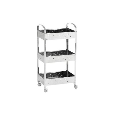 Carrinho Organizador Brinox Suprema 3 Prateleiras com Rodízios Inox