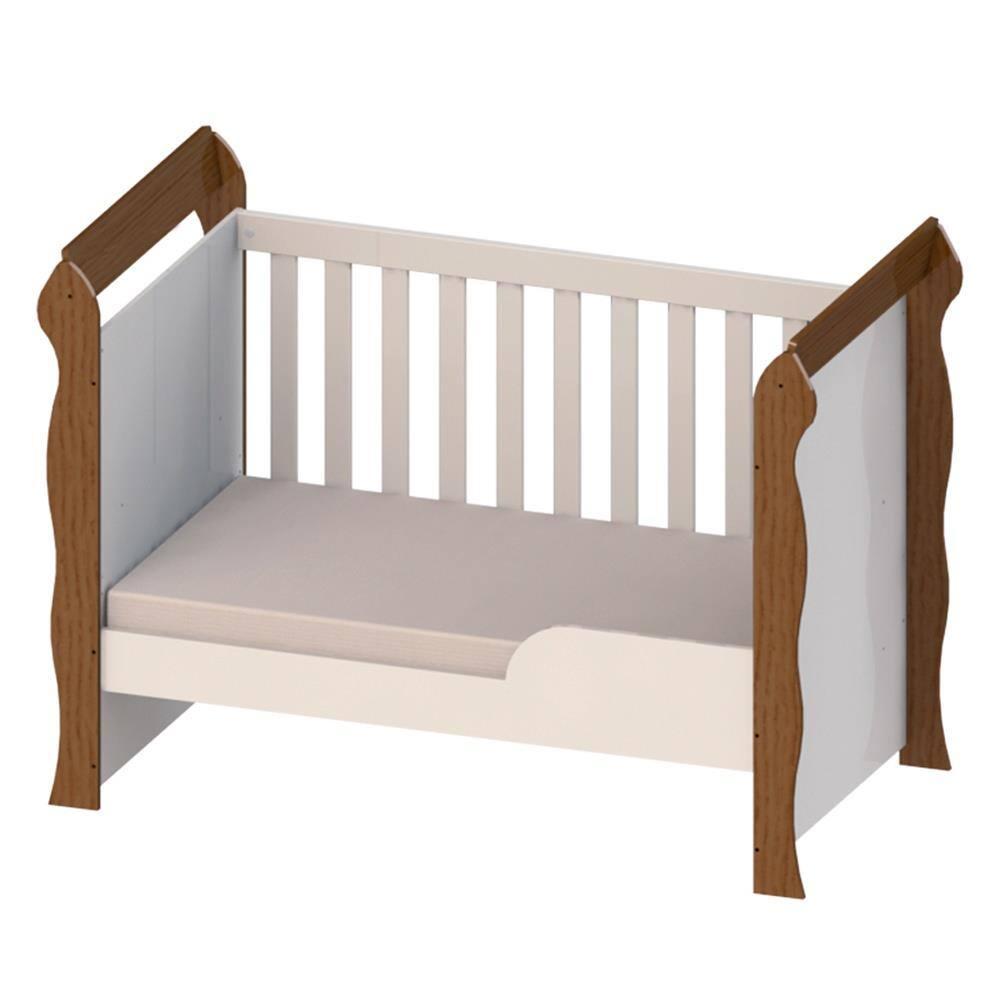 Quarto de Bebê Completo Carolina Baby com Berço Mini-Cama Mirelle Cômoda Eloá e Guarda-Roupa Eloá - 9