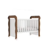 Quarto de Bebê Completo Carolina Baby com Berço Mini-Cama Mirelle Cômoda Eloá e Guarda-Roupa Eloá - 8