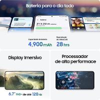 Smartphone Samsung Galaxy S25 FE 5G Tela 6,7” AMOLED 256GB 8GB RAM Câmera 50MP Azul - 6