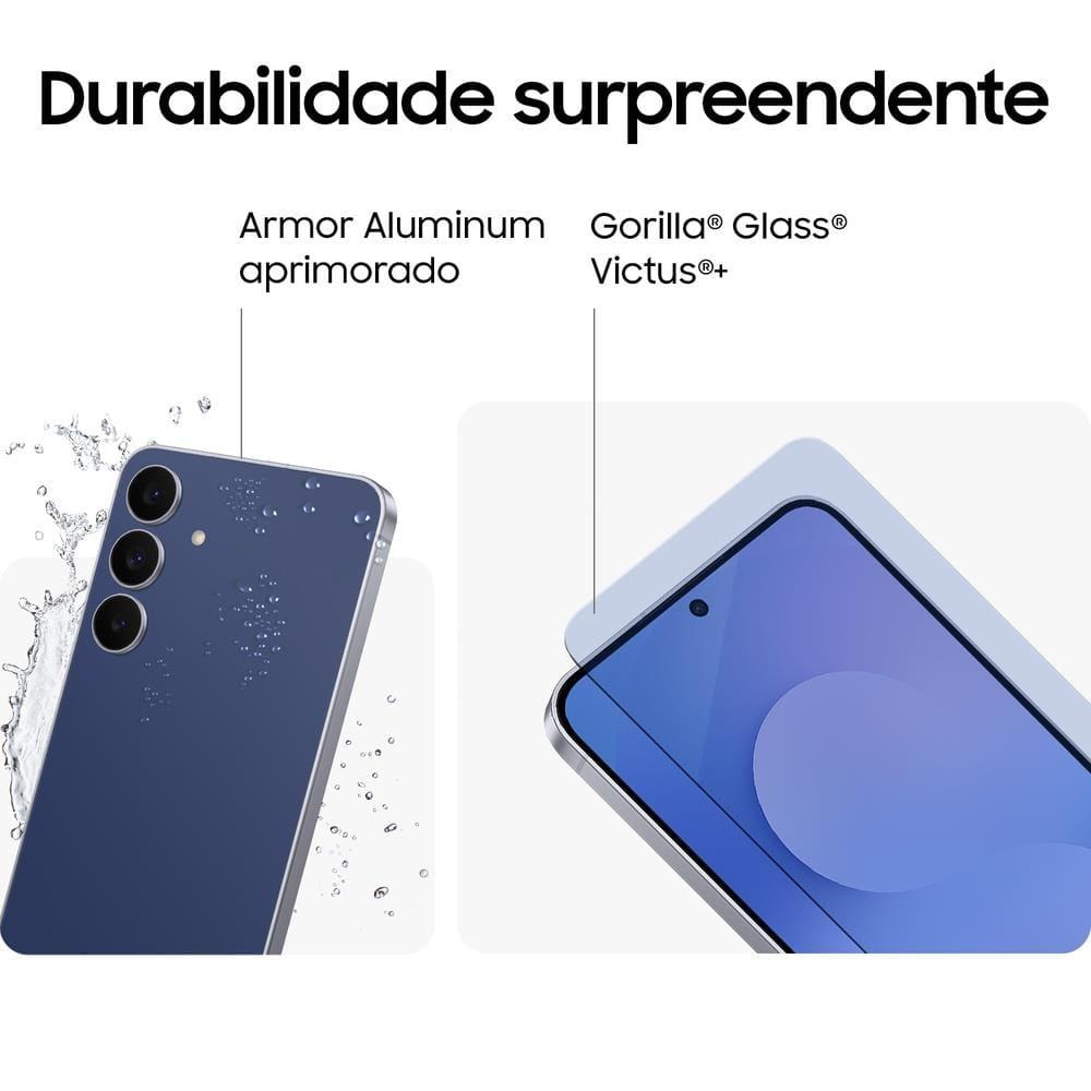 Smartphone Samsung Galaxy S25 FE 5G Tela 6,7” AMOLED 256GB 8GB RAM Câmera 50MP Azul-Marinho - 7