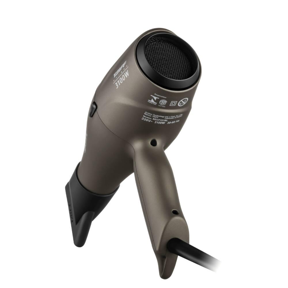 Secador de Cabelo Taiff Unique Digital 3100W Motor Digital Íons Anti-frizz 220V Chumbo - 5