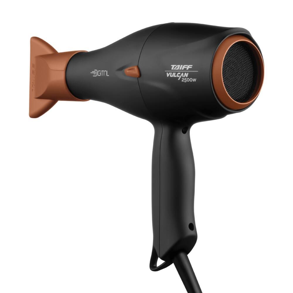 Secador de Cabelo Taiff Vulcan Digital 2500W Motor Digital Íons Anti-Frizz Preto e Cobre - 1