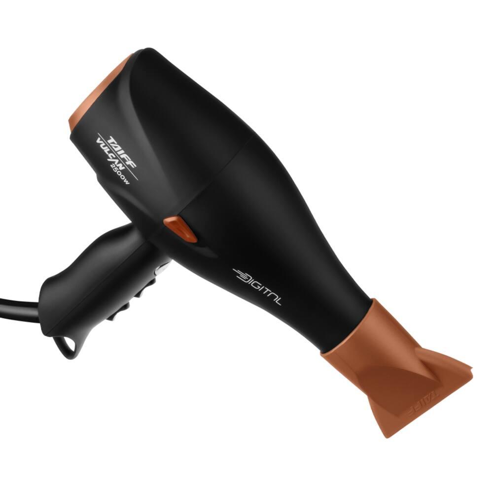 Secador de Cabelo Taiff Vulcan Digital 2500W Motor Digital Íons Anti-Frizz Preto e Cobre - 8