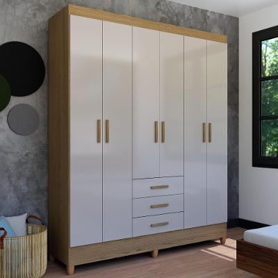 Guarda-Roupa Casal Bartira New Olimpia Plus 204x165cm 6 Portas 3 Gavetas