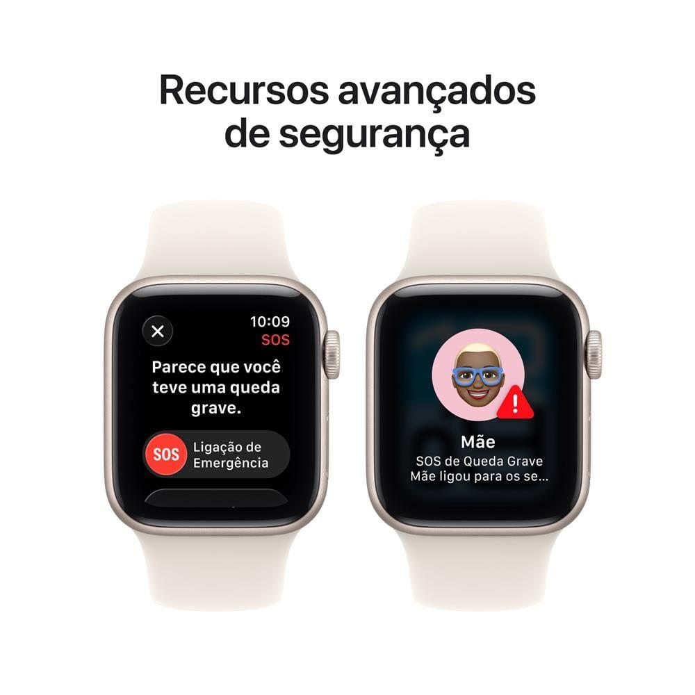 Apple Watch SE 3 GPS+ Cellular 40mm Pulseira Esportiva P/M Estelar - 7