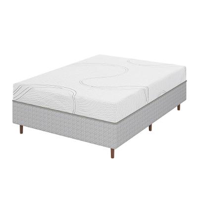 Colchão Bartira Viena Casal + Cama Box Casal Umaflex Loreto Cinza