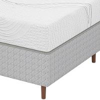 Colchão Bartira Viena Casal + Cama Box Casal Umaflex Loreto Cinza - 9