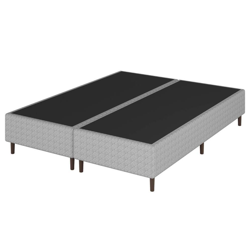 Colchão Bartira Viena Queen Size + Cama Box Queen Bipartida Umaflex Loreto Cinza - 6