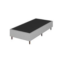 Colchão Bartira Viena Solteiro + Cama Box Solteiro Umaflex Loreto Cinza - 6