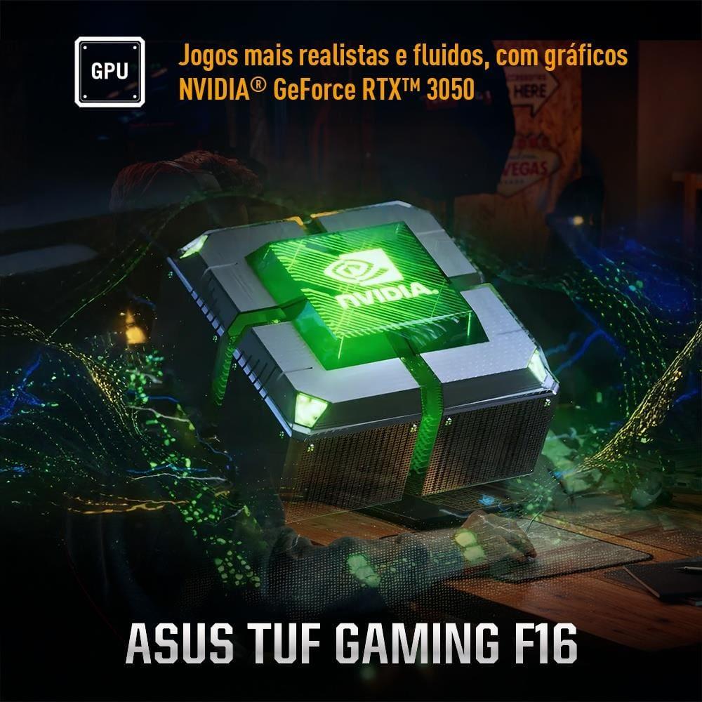 Notebook Gamer 16” Asus TUF Gaming F16 FX607VJ-RL002 Intel Core 5 210H 8GB RAM 512GB SSD RTX 3050 Mecha Gray - 4