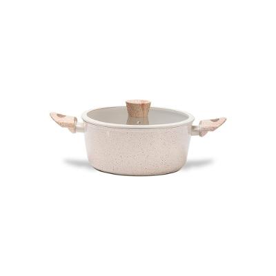 Caçarola Brinox Ceramic Life Sirius 22cm Indução Antiaderente Vanilla