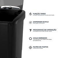 Lavadora de Roupas Britânia BLT22P Semi Automática 22kg Preta - 5