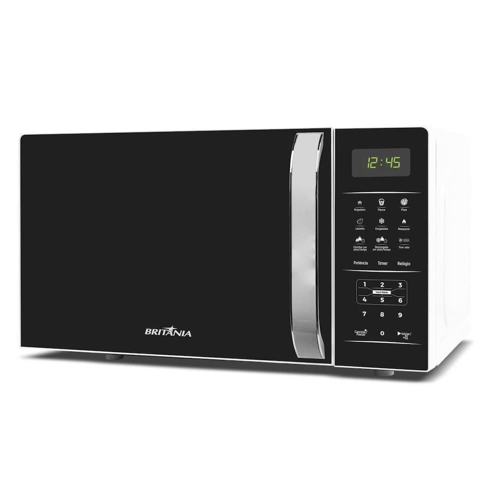 Micro-ondas Britânia BMO23 20L Limpa Fácil 1100W Preto/Branco - 2
