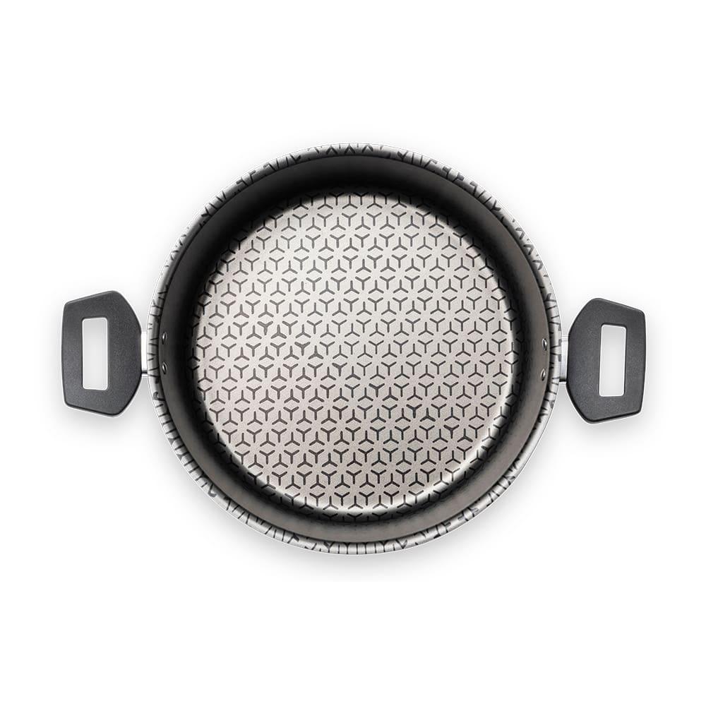 Caçarola Brinox Anis Pro-Flon Antiaderente 3,4L 22cm Tampa de Vidro Borgonha - 4