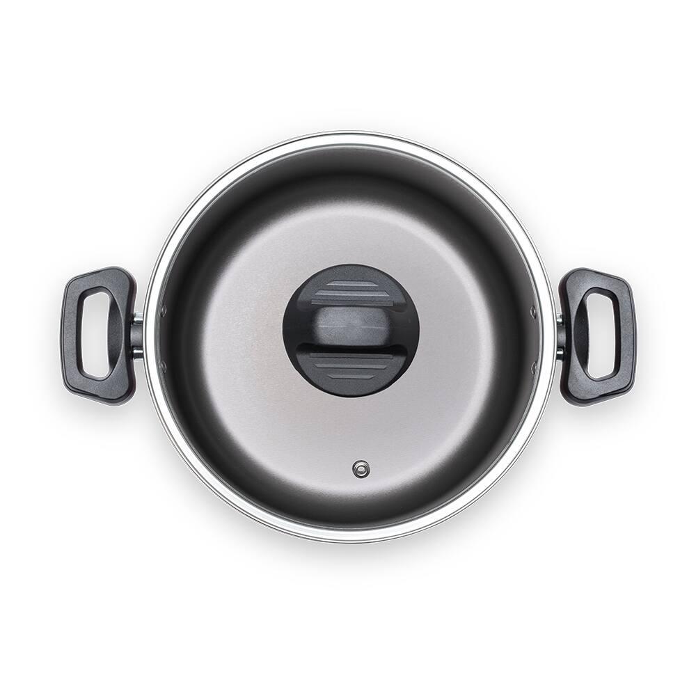 Caçarola Brinox Ruby Pro-Flon Antiaderente 3,4L 22cm Tampa de Vidro Vermelha - 2