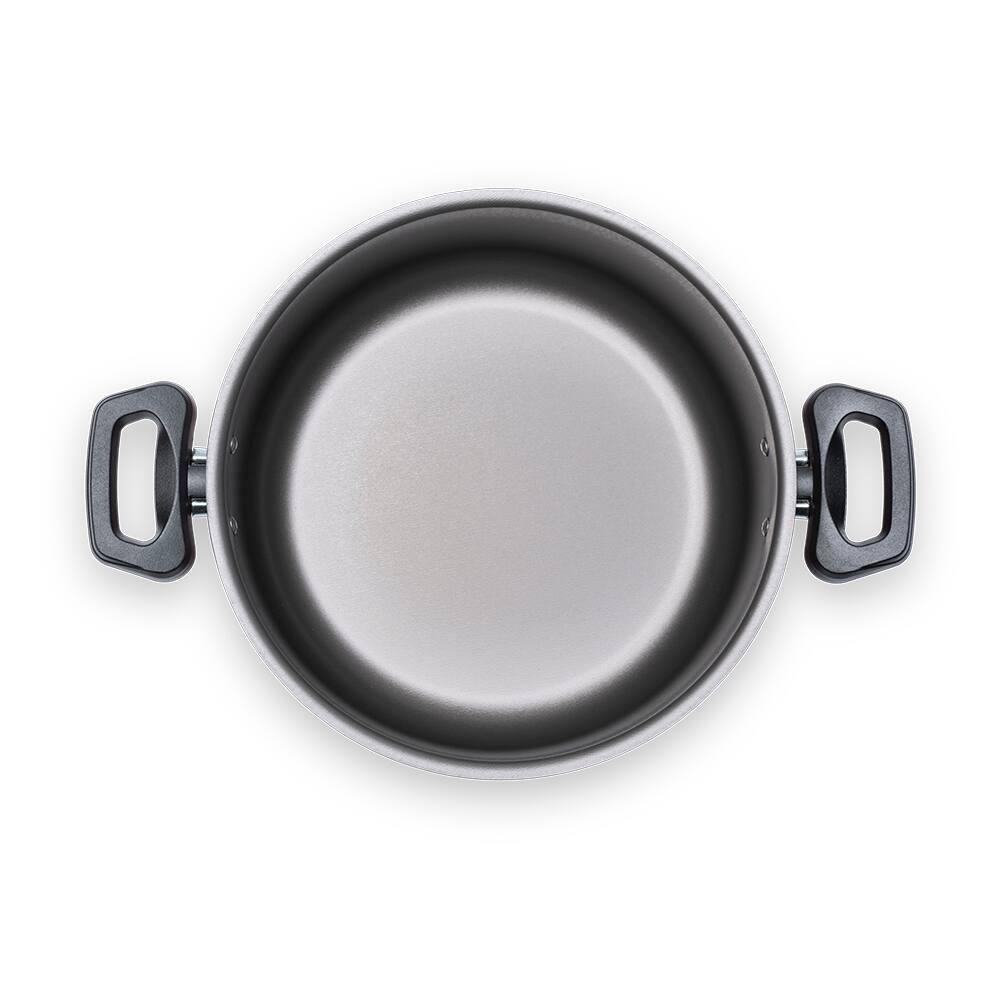 Caçarola Brinox Ruby Pro-Flon Antiaderente 3,4L 22cm Tampa de Vidro Vermelha - 3