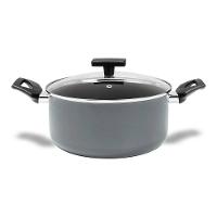 Caçarola Brinox Preserve Ceramic Life Antiaderente 4,7L 24cm Tampa de Vidro Cinza - 1