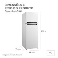 Geladeira Midea Frost Free Duplex 394L Inverter Branca - 7