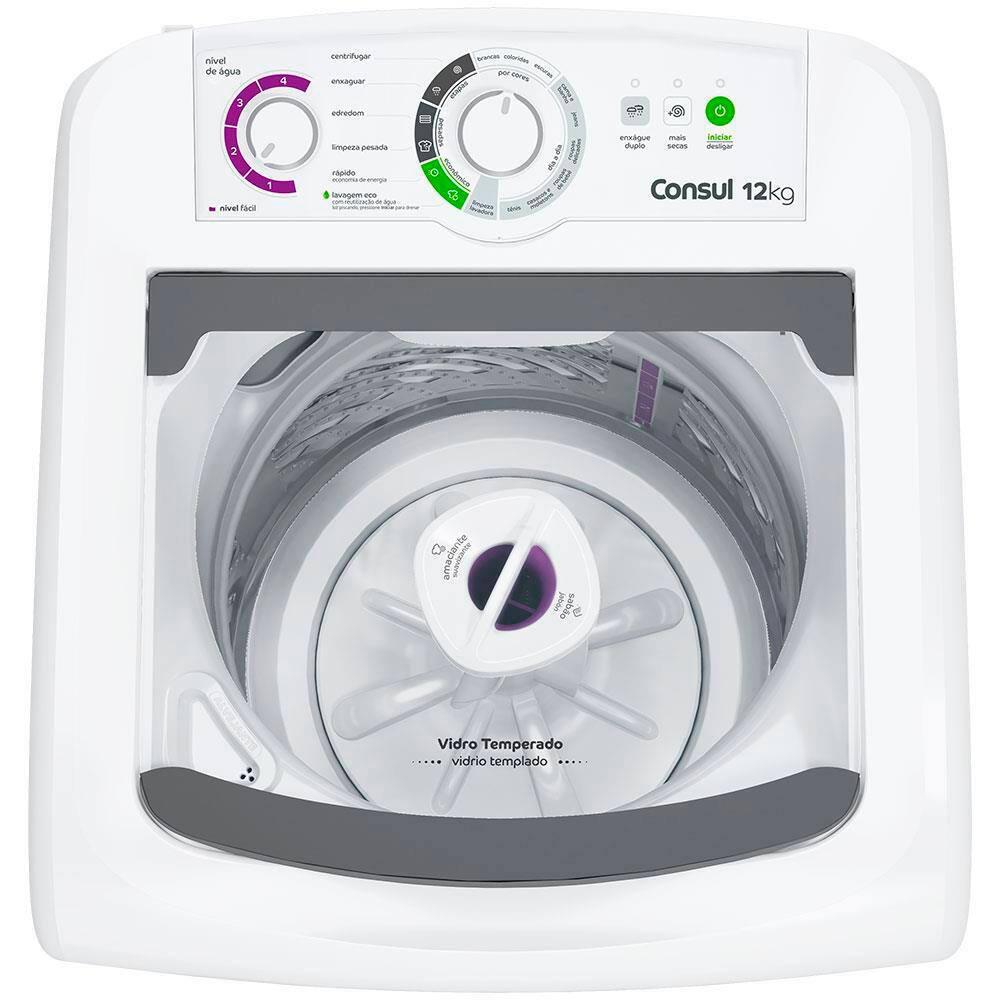 Conjunto Essencial Consul Geladeira CRM39AK Frost Free 340L Inox + Lavadora CWH12BB 12kg - 6