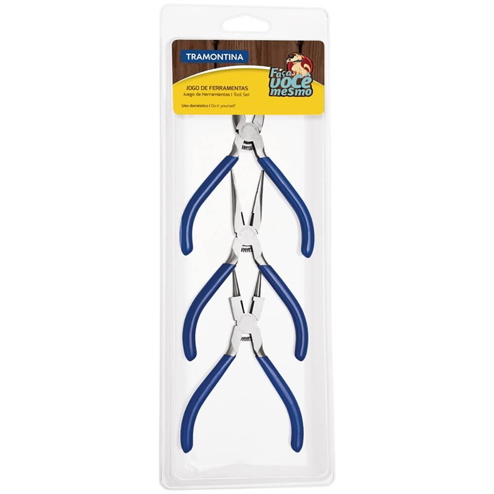 Jogo Alicates Tramontina 3 Peças com Formato Ergonômico - 1