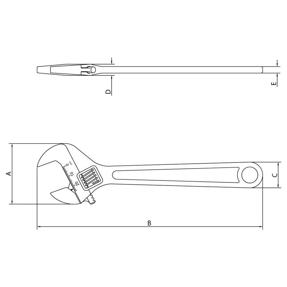 Chave Ajustável 12" Tramontina - Cromada - 2