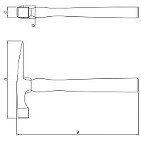 Martelo Pedreiro Tramontina - 680g - 2