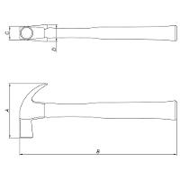 Martelo de Unha Tramontina 23mm com Cabo de Madeira - 2