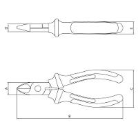 Alicate de Corte Diagonal Tramontina 6” com Cabo Isolado com Dupla Injeção - Amarelo - 2