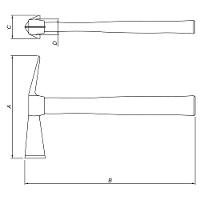 Martelo Pedreiro Tramontina com 2 Cortes - 500g - 2