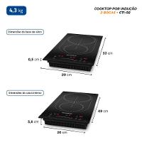 Cooktop de Indução 2 Bocas Mondial CTI-02 Preto - 6