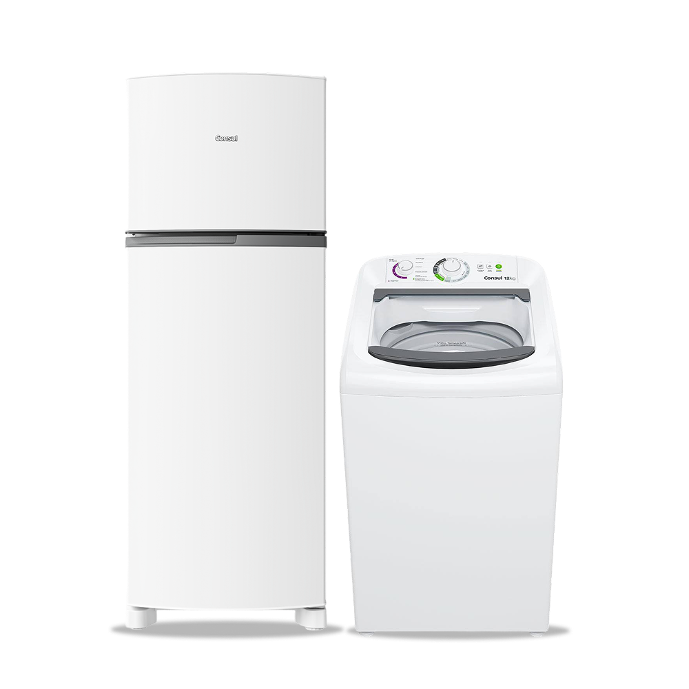 Conjunto Consul Geladeira CRM40MB Frost Free 333L + Lavadora CWH12BB 12kg - 1