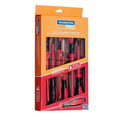 Jogo de Chaves de Fenda IEC Tramontina Pro – 6 Peças