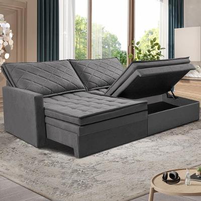Sofá 3 Lugares Cama InBoxMarselha II Retrátil/Reclinável 160cm