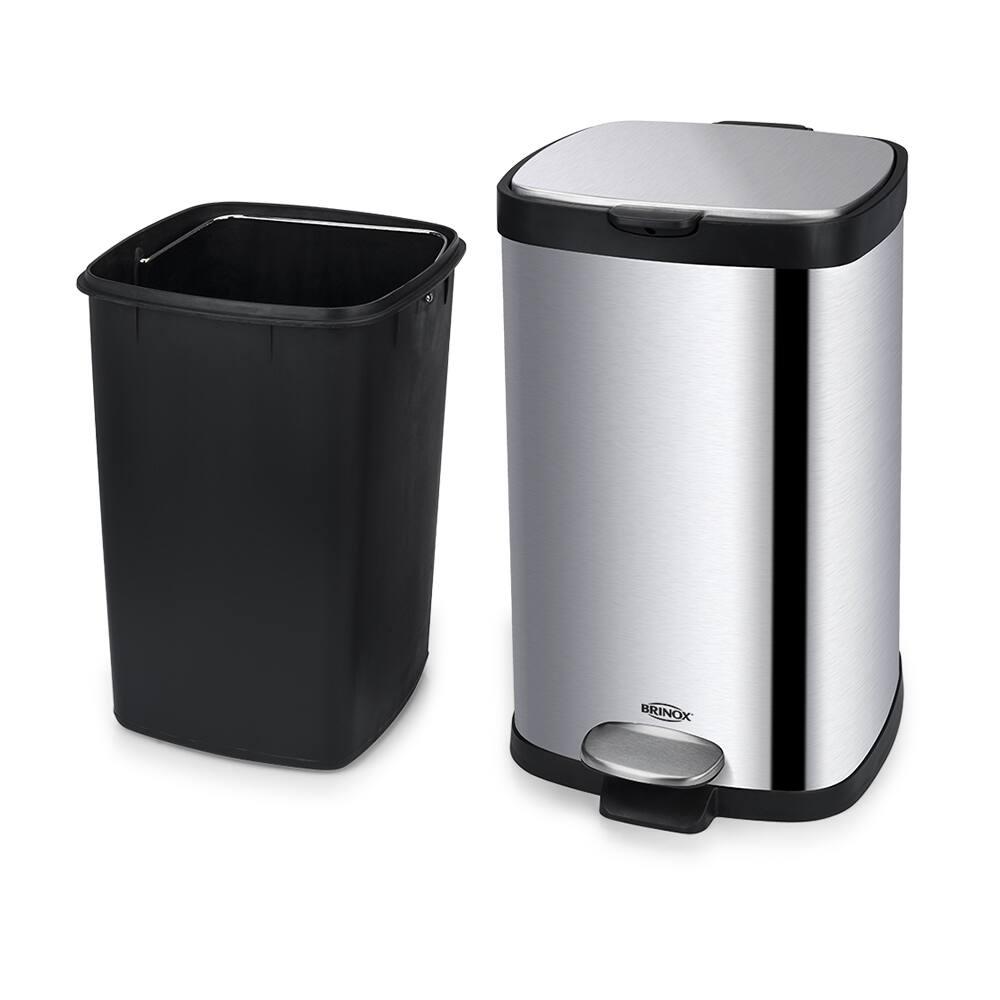 Lixeira Brinox com Pedal e Balde Frame Inox - 12 L - 5