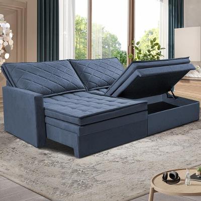 Sofá 3 Lugares Cama InBoxMarselha II Retrátil/Reclinável 200cm