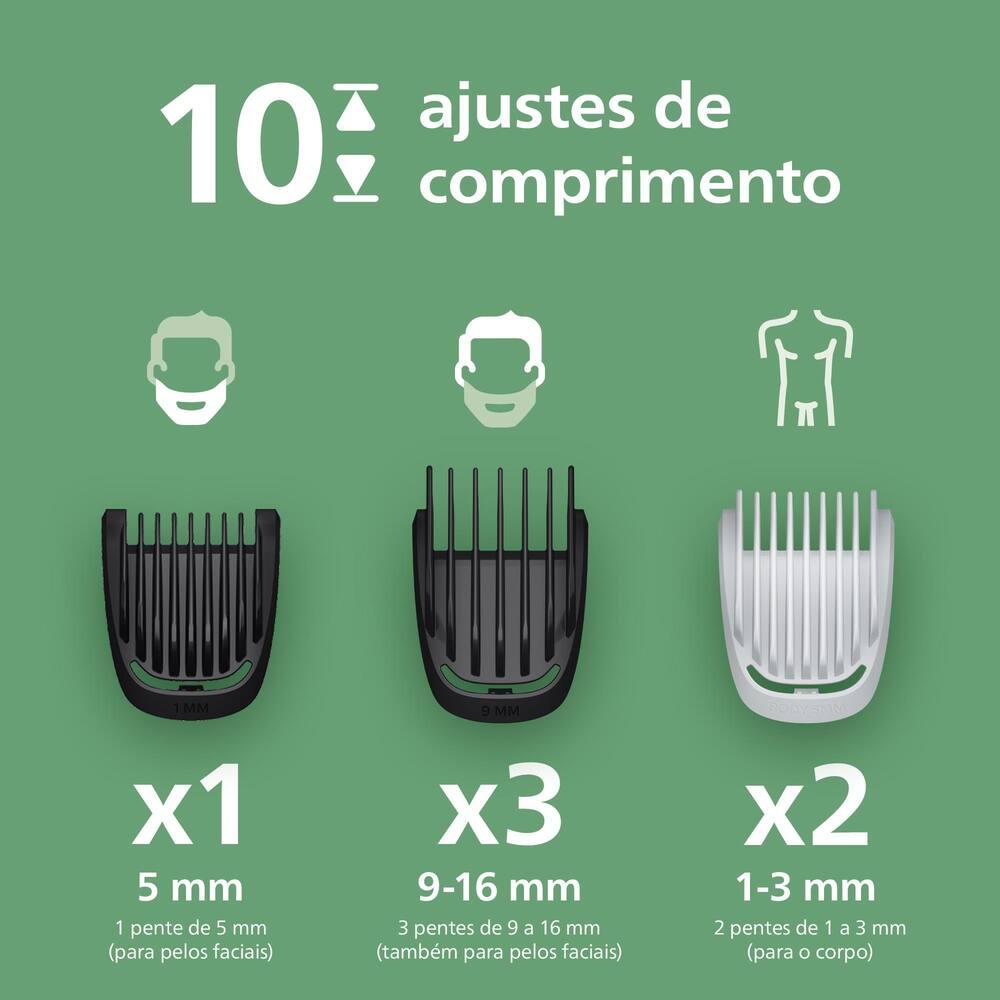 Aparador de Pelos Philips Multigroom MG3931/15 Recarregável Bivolt - 9