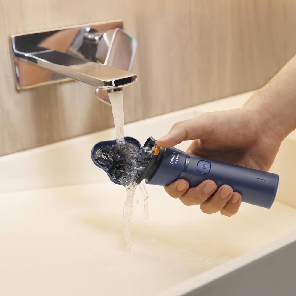 Barbeador Elétrico Philips S1881/00 Á Prova D`água Lâmina Power Cut Azul Bivolt - 5