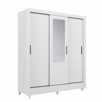Guarda Roupa Santos Andirá Lisboa 3 Portas Deslizantes com Espelho - 2