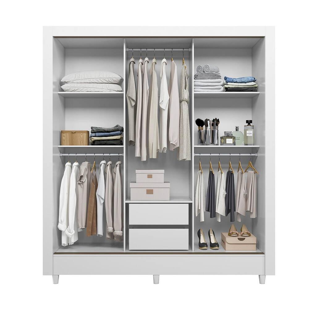 Guarda Roupa Santos Andirá Lisboa 3 Portas Deslizantes - 3