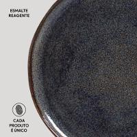 Conjunto de Pratos Rasos Porto Brasil Bio Titanium Azul Escuro 29cm - 6 Peças - 4
