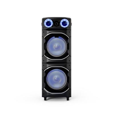 Torre de Som Philco PCX26000 2600W Bluetooth Woofer Duplo 12” Flash Light Preta