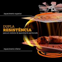 Fritadeira Elétrica Air Fryer Philco Oven PAF15B 15L Preta - 6