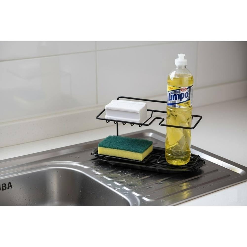 Porta Produtos de Limpeza Utimil Pintura Epóxi Preto - 3