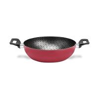 Panela Wok Brinox Anis Alças Baquelite Antiaderente Pro-Flon 2,3L 24cm Tampa de Vidro Borgonha - 2