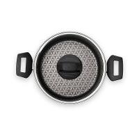 Panela Wok Brinox Anis Alças Baquelite Antiaderente Pro-Flon 2,3L 24cm Tampa de Vidro Borgonha - 3